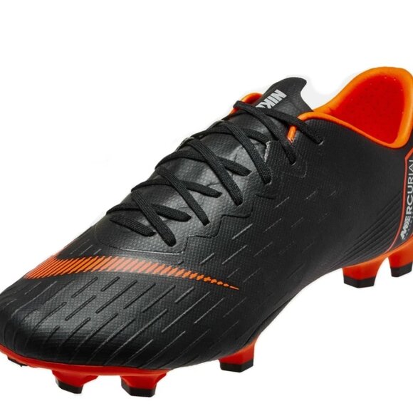 NEW Nike Vapor 12 Pro FG AH7381-081 Men’s Size 13 Black/Orange Soccer Cleats NIB - Picture 4 of 7